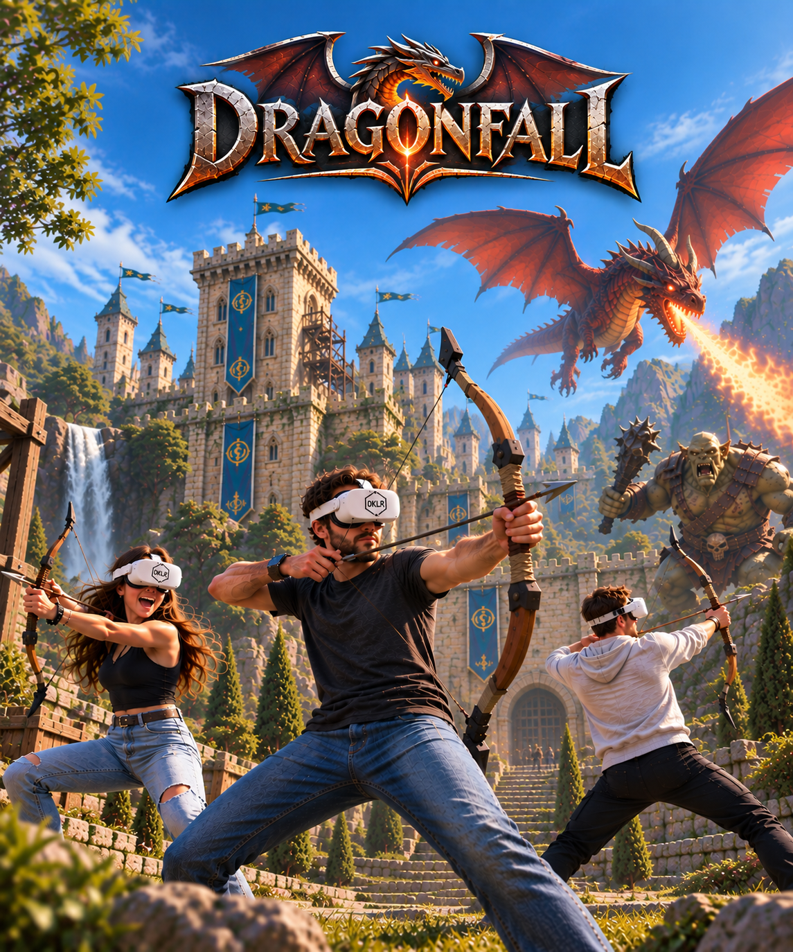 Dragon Fall - Jeu Réalité Virtuelle OKLR VR